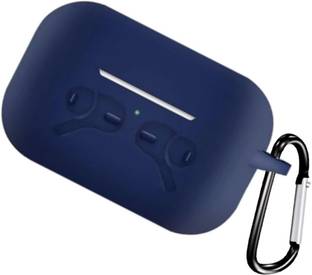 MORWAL Front & Back Case for Apple AirPods Pro , Soft Silicon Blue Case With Clip Airpods Pro Case Cover