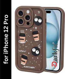 DARKFIT Back Cover for Apple iPhone 12 Pro, 3D Coffee Design Case