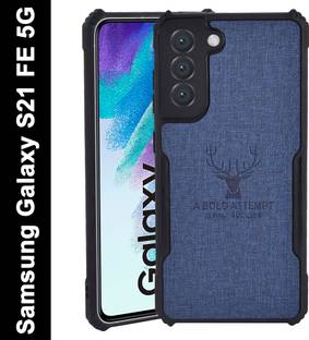 Spicesun Back Cover for SAMSUNG Galaxy S21 FE 5G / Vegan PU Leather / Corner Four Side Edges