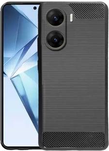 NEXTZONE Back Cover for Rugged Armor Carbon Fiber Basic Case Vivo V29e 5G