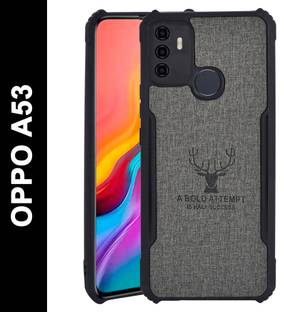 Spicesun Back Cover for OPPO A53 / Vegan PU Leather / Corner Four Side Edges & Camera Lens Protection