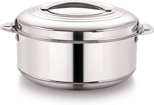 Silvester Deluxe Stainless Steel Vegitable,Biryani & Chapati Serving Casserole With Lid Serve Casserole