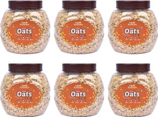 Cook Garden Rolled Oats, 100% Wholegrain Breakfast, High Protein and Fibre for Weight Loss, Plastic Ball