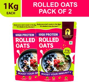 Golden Tree by GOLDEN TREE Rolled Oats, Oats for Weight Management, High Fibre Breakfast, Rich in Protein Pouch
