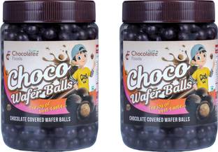 Chocolatee Foods Choco Balls | Dark Chocolate Covered Wafer Balls Crackles