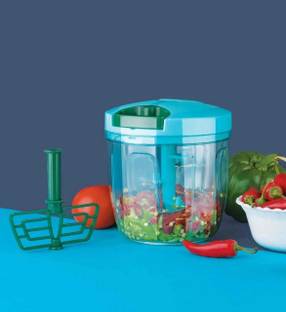 Kitchking 750 ML GREEN CHOPPER 6 BLADES Vegetable & Fruit Chopper