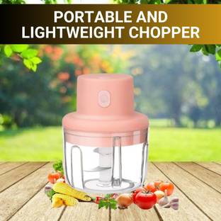 FRONY Chopper (Electric Rechargeable Chopper) for Kitchen Vegetable Garlic Onion C411 Electric Vegetable & Fruit Chopper