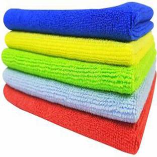 Hitvik Microfiber Cloth (Pack Of 05 Pcs) Multicolor Cloth Napkins