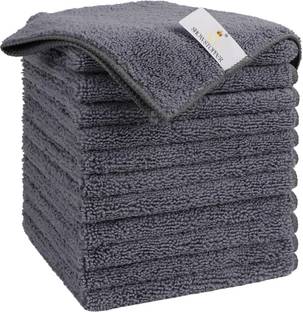 SHOWSTOPPER Reusable & Durable Grey 40X40 CM Wet and Dry Microfiber Cleaning Cloth