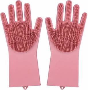 Jackshow Magic Dishwashing Gloves Wet and Dry Disposable Glove