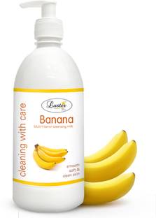 Luster Banana Cleansing Milk For Face, Deep Clean, Smooth & Soft, Makeup Remover Face Wash