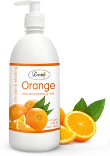 Luster Orange Cleansing Milk For Face, Ultra Clean & Refreshing, Makeup Remover Face Wash