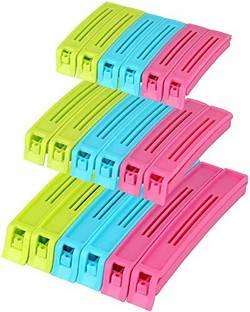 Tapixaa Multipurpose Food Snack Storage Clips Small/Medium/Large Plastic Food Packet Sealing