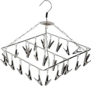 25 Pegs Cloth Clip Hanger Clothes Dryer Stand Cloths Undergarment Baby Clothes स्कार्फ Hanger