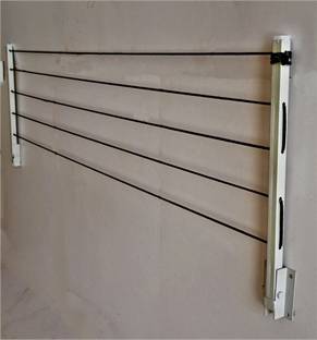 Roborich Steel Wall Cloth Dryer Stand 5T-WHITE-WALL-MOUNT-B0017