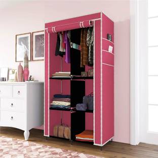 MS MODSTYLE Collapsible Wardrobe for Clothes PP Collapsible Wardrobe