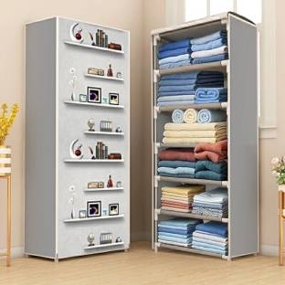 CMerchants CMerchants Books Print Grey PP Collapsible Wardrobe