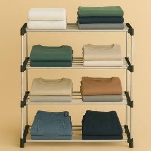 Srmaji Store Multipurposar Storage rack PVC Collapsible Wardrobe