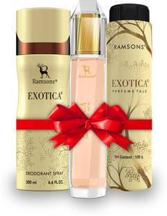 RAMSONS Exotica Parfum-Deo-Talc Gifting Combo (For Women) Eau de Parfum  -  300 ml