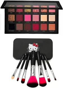SUBHMUN Rose Gold Edition Eyeshadow Palette - 18 Shades 22g & Makeup Brushes Set of 7