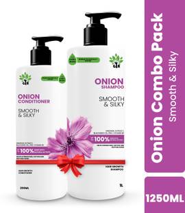 GIR Onion Hair Care Set - 1L Shampoo & 250ml Conditioner for Thicker, Healthier Hair