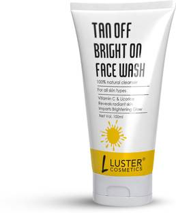 Luster Cosmetics Tan Off Bright On | For Reveals Radiant Skin | Impact Brightening Glow Face Wash