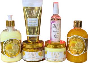 Kiana Body Polishing Spa Kit, Lemon Aroma