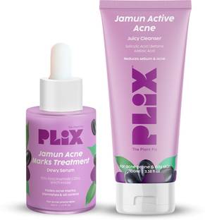 The Plant Fix Plix 10% Niacinamide Jamun Face Serum & Salicylic Acid Jamun Cleanser Gel