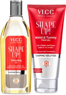 VLCC Shape Up Slimming Oil - 200 ml and Shape Up Waist & Tummy Trim Gel - 200 g
