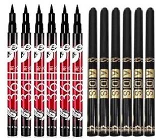GMG waterproof 36hour 6eyeliner & ADS 6 kajal Black