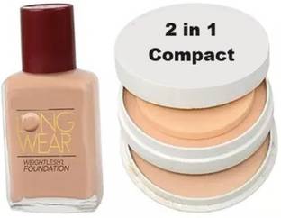 YELGO Matte Liquid Foundation And 2 in 1 Face Compact