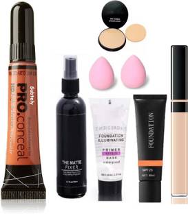 SHEFFO BEAUTY HD PRO ORANGE CONCEALER.FIXER,PRIMER.FOUNDATION,CONCEALER,COMPACT,PUFF