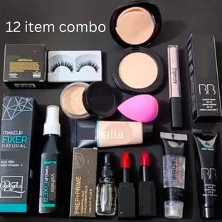 GMG 12 items makeup combo fixer compact powder concealer serum lipstick