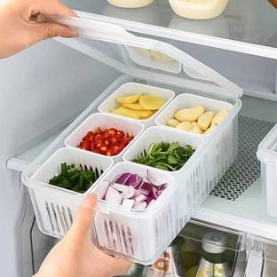 NAVYUG Plastic Fridge Container  - 2200 ml