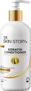 The Skin Story Keratin Smooth Conditioner For Dry Frizzy Hair, Soft Silky Shine, Damage Repair