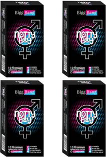 NottyBoy 4 in One Discreet Pack - Ribs, Dots, Delay & Contour Condom
