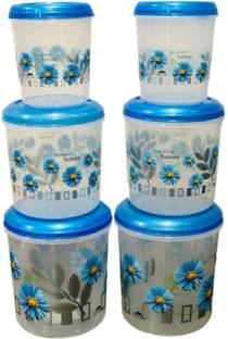Veksin Plastic Grocery Container  - 1000 ml, 2000 ml, 3000 ml, 1000 ml, 2000 ml, 3000 ml