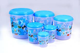VEERY Plastic Grocery Container  - 750 ml, 1500 ml, 2500 ml, 6000 ml, 8000 ml, 11000 ml