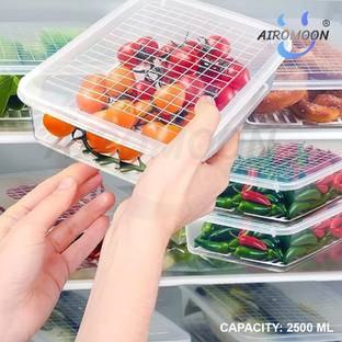 AIROMOON Plastic Fridge Container  - 2500 ml