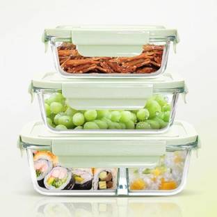 tyche enterprise Glass Fridge Container  - 1000 ml, 750 ml, 500 ml