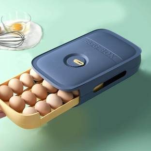 COSKIRA Egg Holder Organizer Kitchen Drawer Type Egg Storage Box Plastic Egg Separator