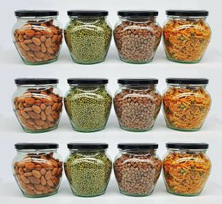 Adhunyk Glass Grocery Container  - 400 ml