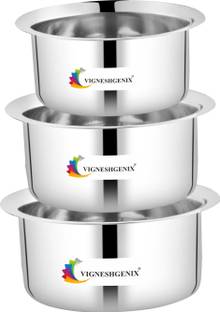 VIGSHRISE Stainless Steel Serving Bowl Utensil 22 Guage Top Only Disposable