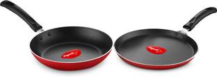 Pigeon Duo Pack,Fry pan and tawa Non-Stick Coated Cookware Set