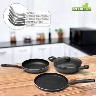 Prestige Festival Pack Induction Bottom Non-Stick Coated Cookware Set
