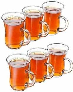 CHIKA Pack of 18 Glass TURKISH TEA CUP GLASS
