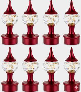 HELENSON Maroon Curtain Knobs Metal