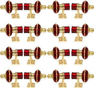 AVLEN Brown, Gold Rod Rail Bracket, Curtain Knobs, Tassels, Curtain Rods Metal