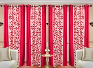 Immix 214 cm (7 ft) Polyester Room Darkening Door Curtain (Pack Of 4)