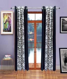 Immix 213 cm (7 ft) Door Polyester Room Darkening Curtain (Pack Of 2)